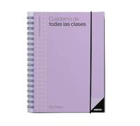 ADDITIO - Cuaderno de Todas las Clases día página para el profesorado | Planificación diaria con organización por meses | Evaluación continua | Tamaño 17 x 24 cm. | Español | Lila