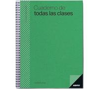 ADDITIO - Cuaderno de Todas las Clases semana vista para el profesorado | Evaluación continua | Programación semanal del curso | Tamaño 22,5 x 31 cm. | Español | Verde