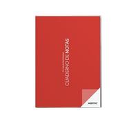 ADDITIO - Cuaderno Notas para el profesorado | Planificación del curso (4 meses vista) | Evaluación continua | Papel ecológico | Tamaño A4 | Español | Rojo
