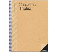 ADDITIO - Cuaderno Tríplex para el profesorado | Planificación mensual y semanal | Evaluación | Tutoría | Reuniones | Papel ecológico | Tamaño 22,5 x 31 cm | Español | Naranja