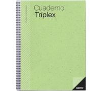ADDITIO - Cuaderno Tríplex para el profesorado | Planificación mensual y semanal | Evaluación | Tutoría | Reuniones | Papel ecológico | Tamaño 22,5 x 31 cm | Español | Verde