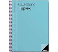 ADDITIO - Cuaderno Tríplex para el profesorado | Planificación mensual y semanal | Evaluación | Tutoría | Reuniones | Papel ecológico | Tamaño 22,5 x 31 cm | Español | Azul