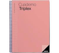 ADDITIO - Cuaderno Tríplex para el profesorado | Planificación mensual y semanal | Evaluación | Tutoría | Reuniones | Papel ecológico | Tamaño 22,5 x 31 cm | Español | Coral