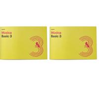 ADDITIO - Cuadernos de música BASIC 3 para la iniciación a la música | 3 pentagramas de 24 mm | 20 páginas | Tamaño 24 x 17 cm apaisado | Papel ecológico | 20 páginas | Grapa | Amarillo |