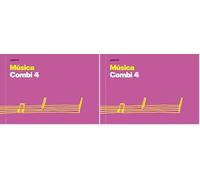 ADDITIO - Cuadernos de música COMBI 4 para la iniciación a la música| 4 pentagramas de 20 mm por página| Tamaño 24 x 17 cm apaisado| Papel ecológico| Anotaciones| Hojas para pintar| Grapa| Lila|