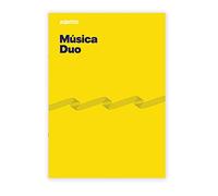 ADDITIO - Cuadernos de música DUO | Adaptados a todas las edades y procesos de aprendizaje | 8 pentagramas de 9mm | Cuadrícula para anotaciones | 40 páginas | A4 | Papel ecológico | Grapas | Amarillo