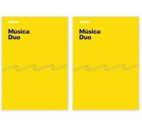 ADDITIO - Cuadernos de música DUO | Adaptados a todas las edades y procesos de aprendizaje | 8 pentagramas de 9mm | Cuadrícula para anotaciones | 40 páginas | A4 | Papel ecológico | Grapas | Amarillo