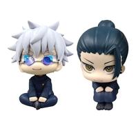 ADDLIVE 2 piezas Geto Suguru, 10 cm, figuras de anime Gojo Satoru, figura de acción de anime coleccionable, estatua de PVC, adornos de escritorio, decoración de cumpleaños para fans del anime