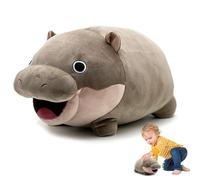 ADDLIVE Moo Deng Toy, 22 X 12cm Moo Deng Hippo Plush, Moo Deng Plush Toys, Cute Pygmy Hippo Plushie Toy for Fans, Moo Deng Hippo Figure for Room Bedroom
