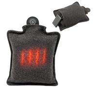 Addliving Bolsa de agua caliente eléctrica inalámbrica | Bolsa de agua caliente eléctrica con banco de energía de 5000 mAh | Cojín de calor recargable con USB-C | Calor infrarrojo | 3 niveles de