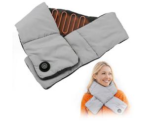 Addliving Bufanda térmica inalámbrica | Bufanda calefactable | Bufanda | Calentador de cuello bufanda recargable con USB-C | 5000 mAh Powerbank | Calentador de cuello eléctrico | 3 niveles de