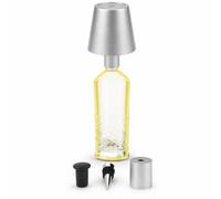 AddLiving Lámpara LED para botella, batería con función táctil, lámpara de noche regulable, pantalla de lámpara, 3 colores de luz, 56 ledes, resistente a la intemperie, IP44, incluye 3 accesorios para