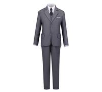 Addneo Big Boys Suits Slim Fit Formal Suit Set with Jacket Vest Pants