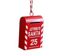 Addobbi Albero di Natale - Adornos navideños para buzón, buzón de metal de colores Merry Christmas | Pequeño buzón de correos para árbol de Navidad buzón O