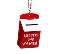 Addobbi Albero di Natale - Adornos navideños para buzón, buzón de metal de colores Merry Christmas | Pequeño buzón de correos para árbol de Navidad buzón O