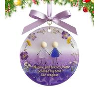 Addobbo Navidad Amistad, 4 Metrowa Elastyczna Zwijana Przeno?na Zabawka Rozwojowa - Colgante "Amistad de acrílico para las fiestas - para interiores dormitorio de salón alféizares jardín reuniones