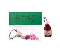 Addobbo navideño con botones DIY - Juego de creación de navideños colgantes - Kit para decoración navideña DIY - Actividades del fin de semana Niños Adultos Educadores Artísticos Party Planner