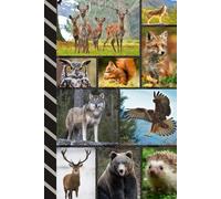 Address and Password Book Combo: Hardcover / Large Print / Discreet / Log Home - Email Addresses - Phone Numbers / Track Birthdays / Web Login Keeper ... Seniors / Woodland Forest Animal Lover Cover