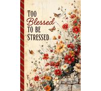 Address and Password Book Combo: Large Print | Discreet | With Email - Phone Number - Birthday Space | Gift For Seniors | Too Blessed To Be Stressed - Christian Quote Theme Cover