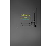 Address Book A-Z with tabs: Alphabetical Contact Log for Names, Addresses, Email & Phone Numbers / 6x9 - 3 Entries per Page, 4 Pages per Letter - Personal & Business Use