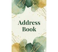 Address Book: Contact Organizer Log Book with Visual Tabs for Names, Addresses, Phone Numbers, Emails, and Birthdays - Simple 6x9 Inch Minimalist Design
