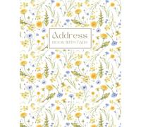 Address Book: Large Print Address Book with Alphabetical Tabs, More than 300 Entry Spaces, Alphabet Index, Organizer Notebook to Keep Track of Names, ... & Notes - Cream Paper, Floral Cover Design