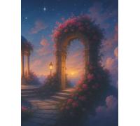 Address Book - Sakura Gate Cover: A beautiful floral address log with serene cherry blossom scenery, perfect for organizing your important contacts