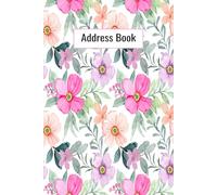 Address Book Small: A5 Address Book with Floral Cover - Keep Your Contacts Organized and Track Names, Addresses, Phone Numbers, Emails, and Social Media