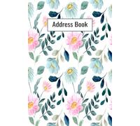 Address Book: Small Address Book with Floral Cover - Manage Contacts, Addresses, Phone Numbers, Emails, and Birthdays
