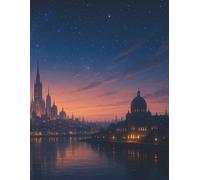 Address Book - Starlit City: A personal journaling space to keep the names and memories that light your world.