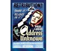 Address Unknown (DVD) Carl Esmond Peter Van Eyck K.T. Stevens (Importación USA)