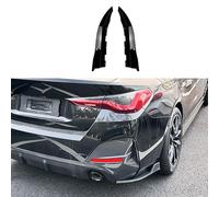 ADDUE 2unids Parachoques Delantero Trasero Borde Divisor Solapa para BMW 4 Series Gran Coupe (G26) 2021-2023+, Piezas de Repuesto para Modificación Exterior de Esquina,A Bright Black