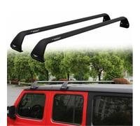ADDUE Baca de Coche Barras de Techo para Jeep Wrangler JK JL 2007-2021 Barras Portaequipajes de Aluminio 2 Piezas Barra de Techo para los Coches con rieles