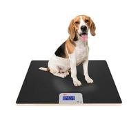ADE Báscula digital para animales de hasta 75 kg | Báscula para perros con pasos de 50 g | para mascotas pequeñas y medianas | superficie amigable con las patas | también como báscula para gatos y