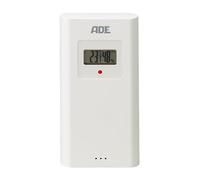 ADE Sensor exterior WS1002 para estación meteorológica de repuesto | 3 canales | con pantalla | compatible con ADE WS2301, WS2302 | blanco