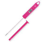 ADE Termómetro digital inalámbrico para carne | termómetro para barbacoa y asado -30-200 °C | termómetro de cocina para barbacoa, cocinar, hornear, para azúcar y como termómetro de agua, color rosa