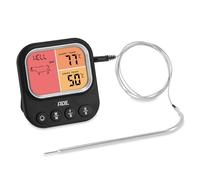 ADE Termómetro digital para carne, horno, barbacoa, parrilla, freídora | para asados hasta 250 °C | lectura instantánea | pantalla LCD | 1 sonda