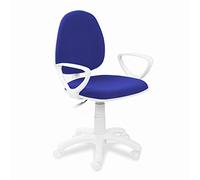 Dolphin, Silla de Escritorio Giratoria, Silla Juvenil de Oficina, Acabado en Azul, Medidas: 47 cm (Ancho) 42 cm (Fondo) x 89-98 cm (Alto)