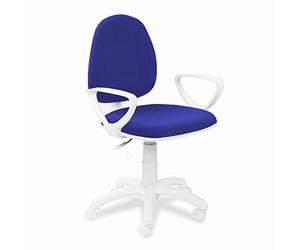 Adec Group Dolphin, Silla de Escritorio Giratoria, Silla Juvenil de Oficina, Acabado en Azul, Medidas: 47 cm (Ancho) 42 cm (Fondo) x 89-98 cm (Alto)