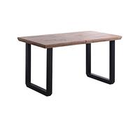 Roma, Mesa de Comedor Extensible, Mesa 2 Tramos, Acabado en Roble Honey y Negro, Medidas: 140-180 - 220 cm (Largo) x 80 cm (Ancho) x 77 cm (Alto)