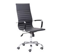 Adec Letter Silla de Oficina Simiel Piel Negra