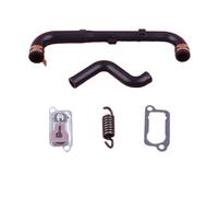 Adecuado for cortadora de césped/recortadora/desbrozadora GX35, manguera de ventilación del motor, placa de válvula de salida, conjunto de resorte de embrague