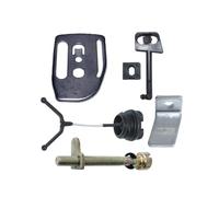 Adecuado for HUS 136 137 141 142 Palanca de estrangulación Tapa de aceite Motosierra Ajustador de cadena Placa guía del tensor