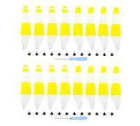 Adecuado for Min-i 3 Pro UAV Piezas de reparación 6030F Bass Wing Fan Propeller Repuesto(White Yellow 16pcs)