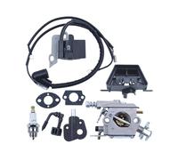 Adecuado for motosierra Partn-r 350 351 370 371 420, carburador, filtro, bobina de encendido, bujía 5300718-21 33-29 W