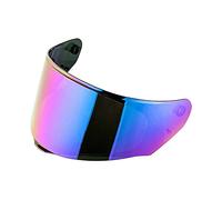 Adecuado LS2 Para viseras FF320 corriente de FF353 Rápido FF328 / FF800 Casco de la motocicleta original Reemplazar extra Lente Negro Iridium Plata (Color : Rainbow)