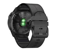 Adecuado para correa de reloj de cuero Garmin Fenix7X/7pro/7/6/5/965/955 de liberación rápida, negro intenso, para Garmin Tactix Delta/Tactix7 [26 mm de ancho]