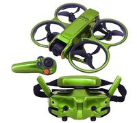 Adecuado para DJI Avata 2 pegatinas de colores metálicos Avata 2 Crossing Machine Goggles 3 gafas Juego de calcomanías de drone accesorios Skin para DJI Avata 2 (verde)