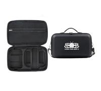 Adecuado para DJI Neo 2 Estuche de transporte Estuche de almacenamiento de PU Bolsa de viaje, Compatible con Drone Neo 2, Controlador RC-N3, Cable de datos, Centro de carga (Negro con estampado)