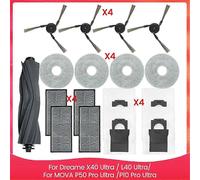 Adecuado para Dreame X40 Ultra / L40 Ultra, MOVA P50 Pro Ultra / P10 Pro Ultra Piezas Cepillo lateral